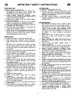 Preview for 3 page of Snapper YARD CRUISER YZ15334BVE Safety Instructions & Operator'S Manual