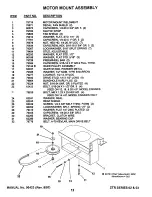 Предварительный просмотр 14 страницы Snapper Z1202B Parts Manual