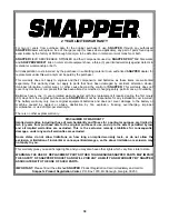 Preview for 30 page of Snapper ZF2101DKU Safety Instructions & Operator'S Manual