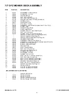 Предварительный просмотр 5 страницы Snapper ZF7301M Parts Manual