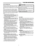 Preview for 4 page of Snapper ZT18441KHC Safety Instructions & Operator'S Manual