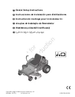 Preview for 3 page of Snapper ZTX250 Dealer Setup Instructions