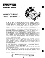 Предварительный просмотр 25 страницы Snapper ZU2013K Safety Instructions & Operator'S Manual