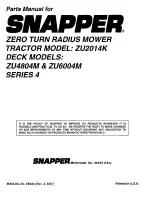 Предварительный просмотр 32 страницы Snapper ZU2014K Parts Manual