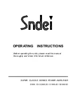 Предварительный просмотр 1 страницы Sndei S1000.1D Operating Instructions Manual