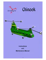 Preview for 1 page of Snelflight chinook Instruction And Maintenance Manual