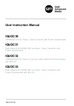 Preview for 1 page of Snell Advanced Media IQUDC30 User Instruction Manual