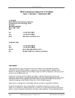 Preview for 2 page of Snell & Wilcox HD1012 Installation Manual