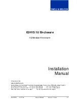 Preview for 1 page of Snell & Wilcox IQH1S 1U Installation Manual