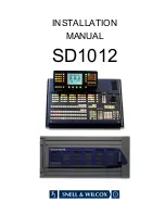 Предварительный просмотр 1 страницы Snell & Wilcox SD1012 Installation Manual