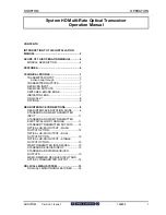 Preview for 1 page of Snell & Wilcox SHDFTRM0WQ0 Operation Manuals