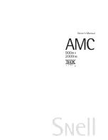 Snell AMC 2000THX Owner'S Manual preview