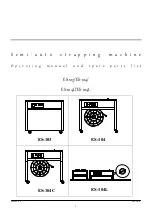 Preview for 1 page of Snell ES-103 Operating Manual And Spare Parts List