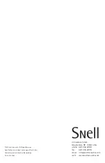 Preview for 12 page of Snell IC-B7S Owner'S Manual