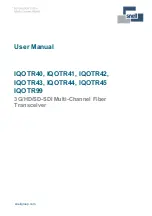 Предварительный просмотр 1 страницы Snell IQOTR40 User Manual