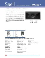 Snell IW-SR7 Specifications предпросмотр