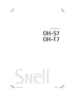 Snell OH-S7 Owner'S Manual preview