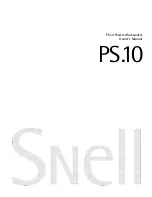 Предварительный просмотр 1 страницы Snell PS.10 Owner'S Manual