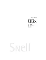 Preview for 1 page of Snell QBx 15 Mini Owner'S Manual