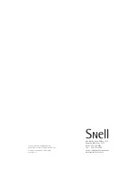 Preview for 12 page of Snell QBx 15 Mini Owner'S Manual