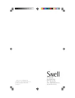 Preview for 10 page of Snell QBx Sub Owner'S Manual