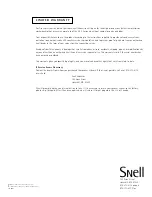 Preview for 8 page of Snell SR.5 Surround Owner'S Manual