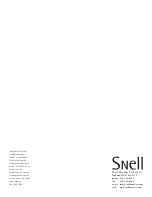 Preview for 20 page of Snell XA 55cr Owner'S Manual