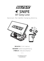 Предварительный просмотр 1 страницы Snipe SELFSAT BT Grey Line User Manual