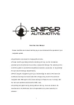 Preview for 2 page of Sniper Automotive Truck Nav Hardware User'S Manual