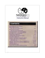 Предварительный просмотр 2 страницы SNK Neo-Geo Instruction Manual