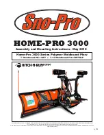 Sno-Pro 1SP7 Assembly And Mounting Instructions предпросмотр