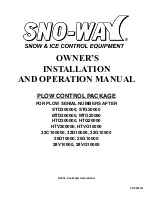 Preview for 1 page of Sno-Way 26D10000 Owner'S Installation And Operation Manual