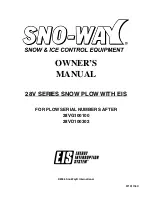 Preview for 1 page of Sno-Way 28V Series Owner'S Manual