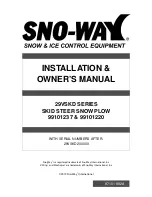 Sno-Way 29VSKD SERIES Installation & Owner'S Manual preview