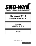 Sno-Way SWS 30 Installation & Owner'S Manual preview