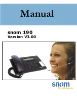 Snom 190 V3.00 Manual preview