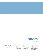 Preview for 99 page of Snom 190 V3.00 Manual