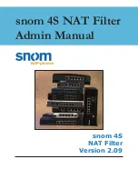 Preview for 1 page of Snom 4S NAT Filter Admin Manual