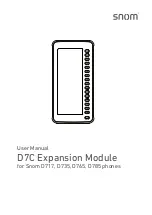 Snom D7C User Manual preview