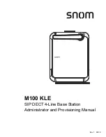 Snom M100 KLE Administrator And Provisioning Manual предпросмотр