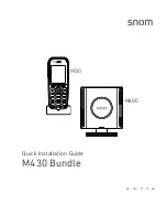 Preview for 1 page of Snom M30 Quick Installation Manual