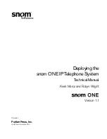 Предварительный просмотр 1 страницы Snom ONE IP Technical Manual