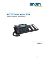 Snom VoIP Phone Manual предпросмотр