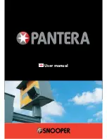 Snooper Pantera User Manual preview