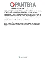 Preview for 2 page of Snooper Pantera User Manual