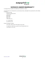 Preview for 54 page of Snooper Sapphire Plus User Manual