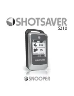 Snooper Shotsaver S210 User Manual preview