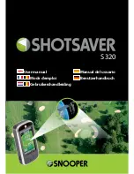 Snooper Shotsaver S320 User Manual preview