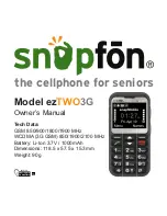 snopfon ezTWO3G Owner'S Manual preview