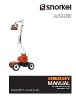 Snorkel A46JRT Operator'S Manual preview